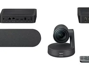 Logitech Rally UHD 4K Conference Camera System with Speaker and Mic Pod Set